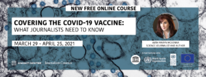 English banner for COVID vaccines MOOC