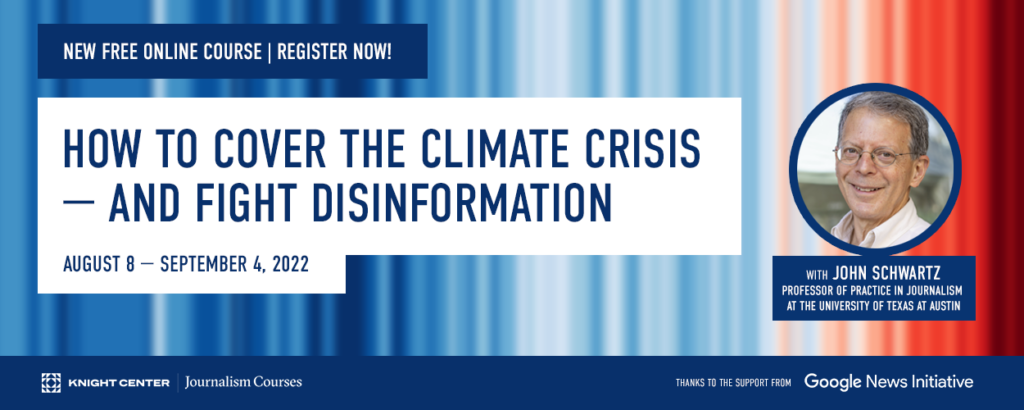How to cover the climate crisis - and fight disinformation