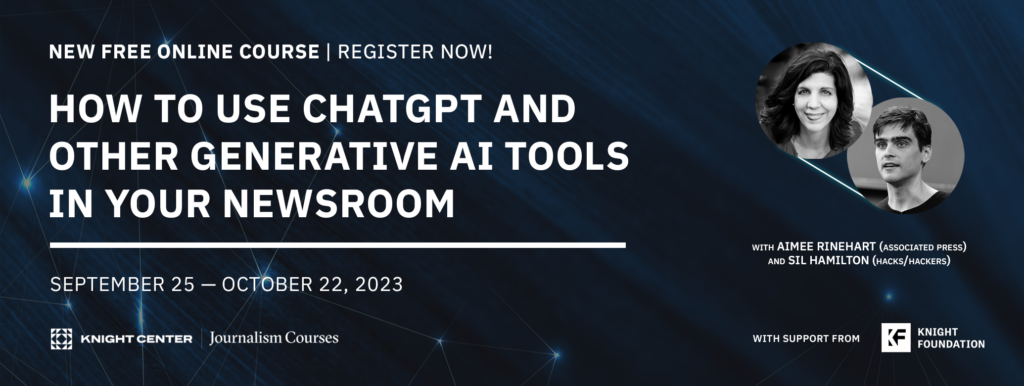 Bringing Chat GPT to the newsroom: Register for free online course on ...