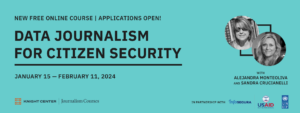Data Journalism for Citizen Security course