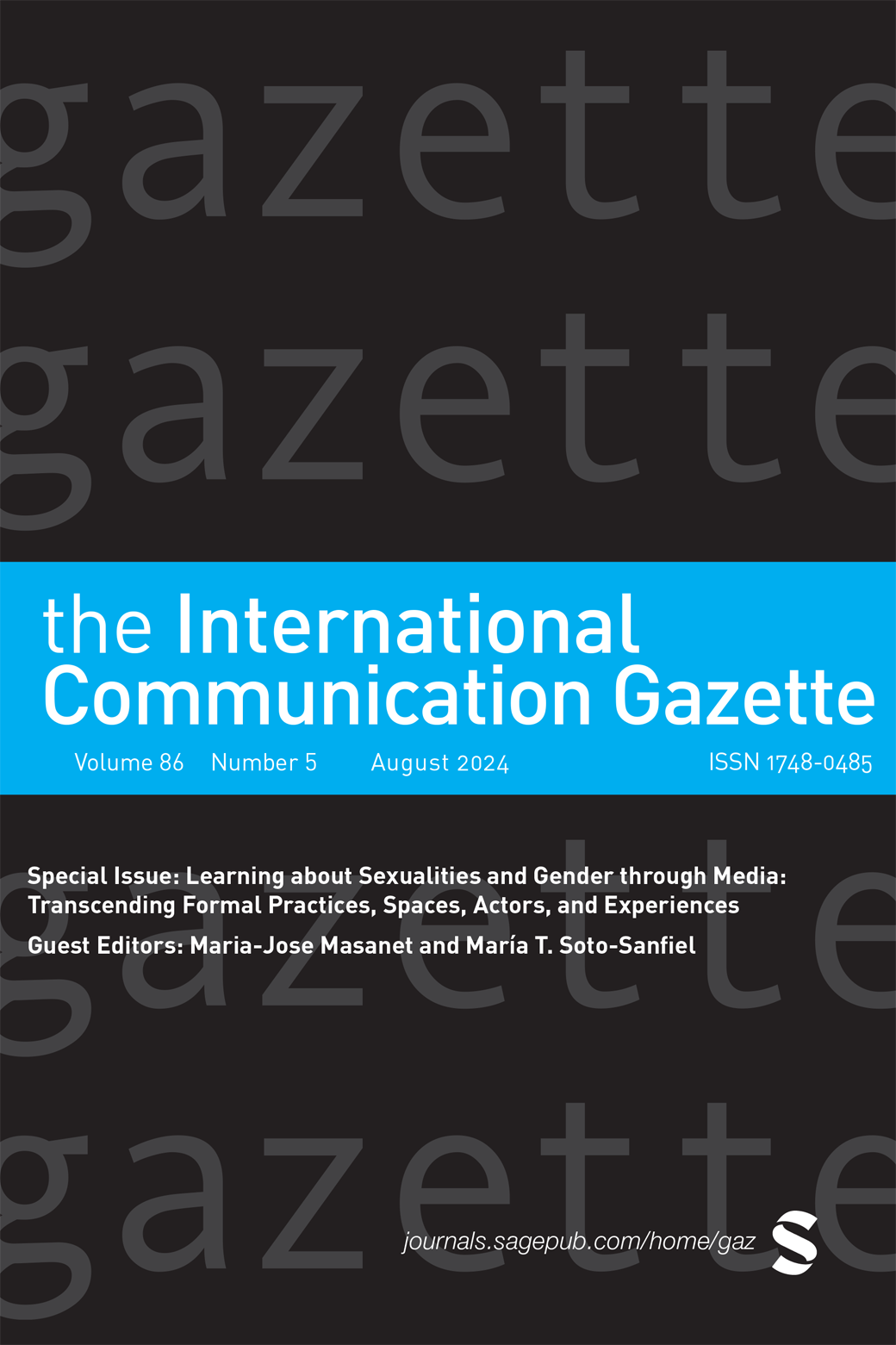 International Communication Gazette journal cover