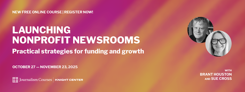 Launching nonprofit newsrooms