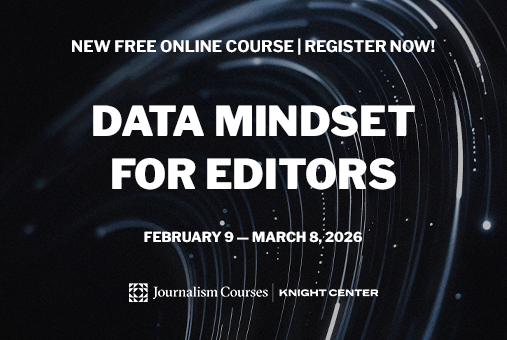 Banner that says: Data Mindset for Editors