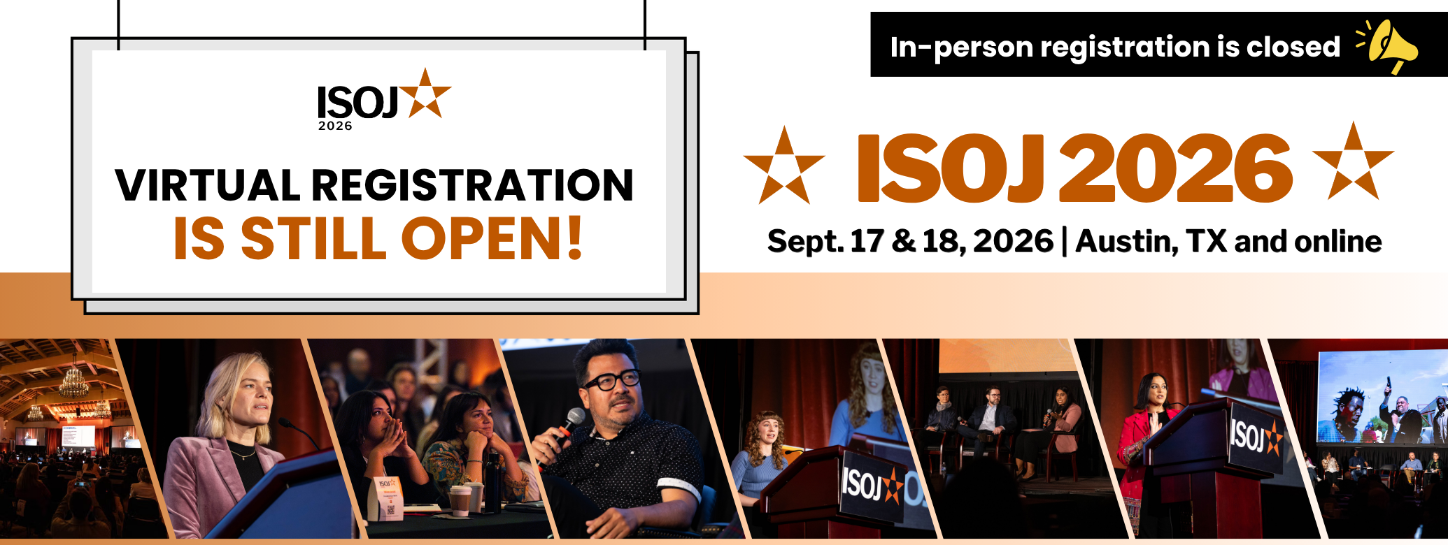 ISOJ in-person registration closed